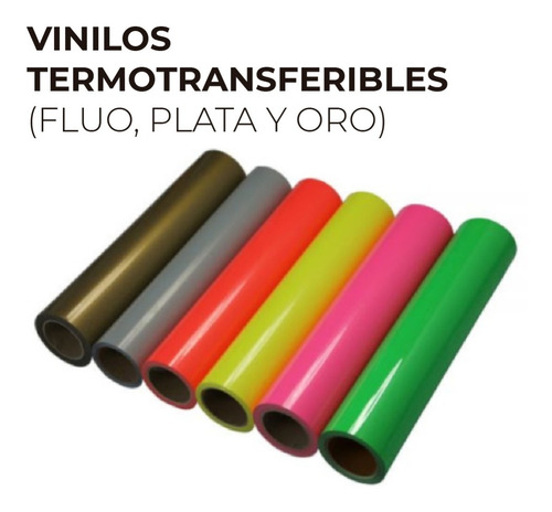 Imagen 1 de 4 de Vinilo Textil Termotransferible Fluo - 100x50 Pvc Capta