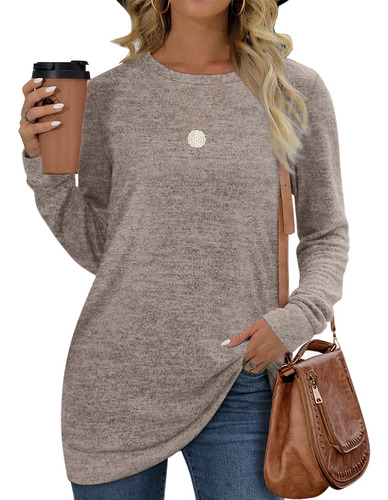 Sweatshirts For Women Crew Neck Long Sleeve Plain Fashion