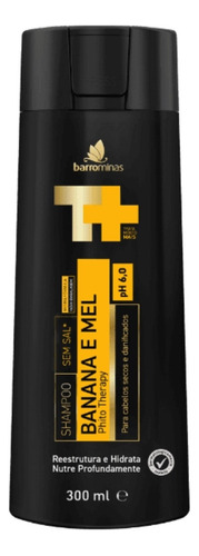 Shampoo Banana E Mel 300ml Barrominas