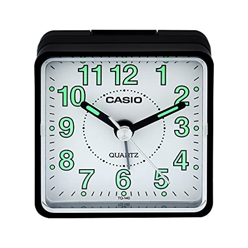 Casio Tq140 Bla Clock Radios Reloj Despertador Para Viajes.