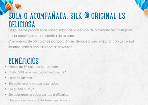 Six Pack Leche Silk Almendra Original 946 Ml