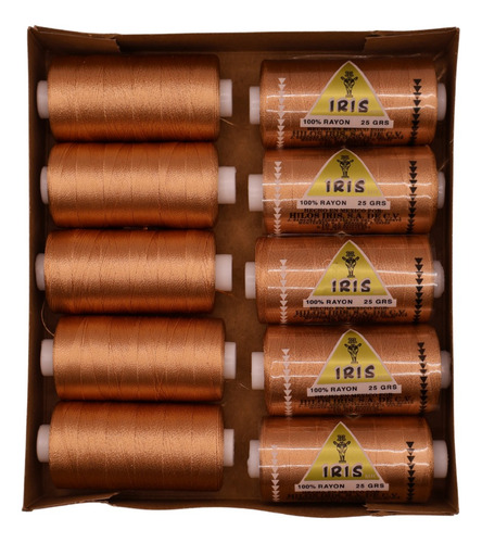 Caja Seda Amarilla Hilosiris (caja Con 10 Tubos De 25gr C/u) 935