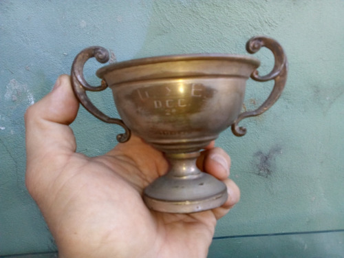 Antigua Copa Trofeo G. Y E. D.c.c. 2do - 1944 En Bronce Niqu