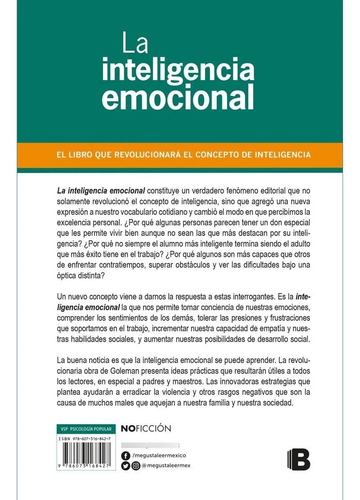 Imagen 2 de 2 de Libro Inteligengia Emocional+libro De Regalo A Elegir