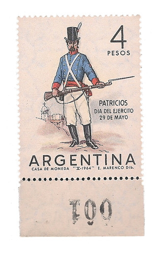 Argentina Variedad Catalogado Gj 1279c Color Gris Desplazado