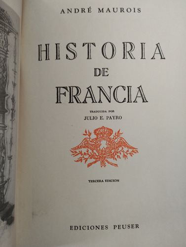Historia De Francia Andre Maurois -rf Libros Tapa Dura