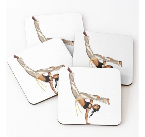 Set Posavasos Movimiento Capoeira Movimento Au Batido Beija