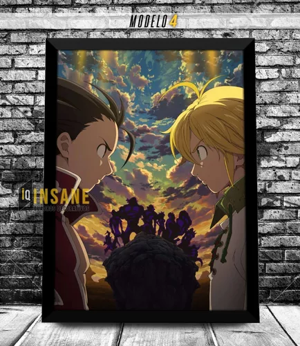 Quadro Com Moldura The Seven Deadly Sins 2 Season Nanatsu No