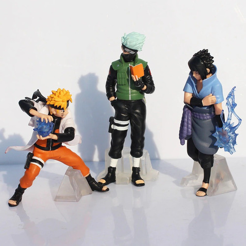 Boneco Naruto Uzumaki Kakashi Minato Itachi Anime Kit 5 Geek
