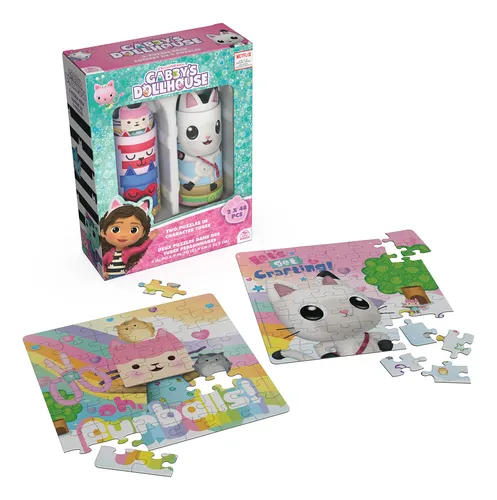 Pacote De Quebra-cabeças Gabbys Dollhouse Com 2 Quebra-cabeç