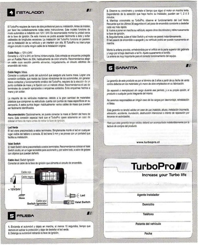 Imagen 6 de 6 de Turbo Timer Turbopro 12v / 24v / Musicarro