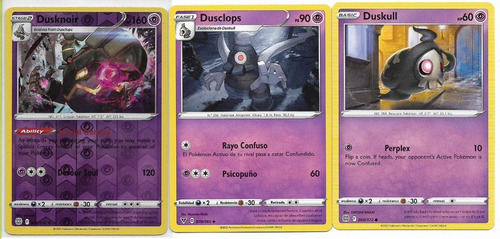 Pokémon Dusknoir 62/172 Rare Holo Reverse.