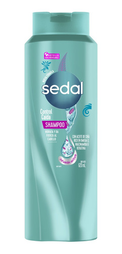 2 Pzs Sedal Aceite De Chia Shampoo Control Caida 620ml