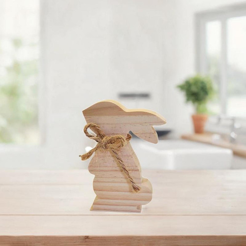 Señal De De Madera, Centro De Mesa De Mesa De Conejo Sin
