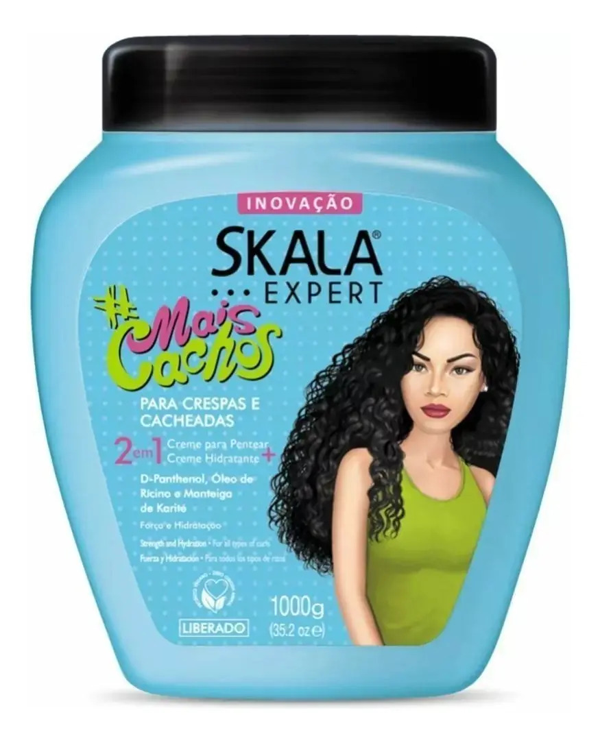 Máscara Skala Expert hidratación Mais Cachos - 1 unidad de 1L 1kg