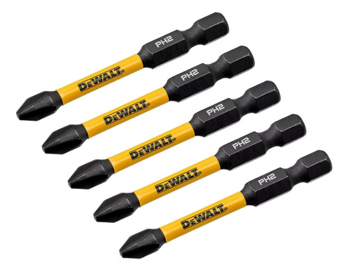 Set 5 Puntas Phillips 2-1/4 Flextorq Dwaf2ph2ir5 Dewalt