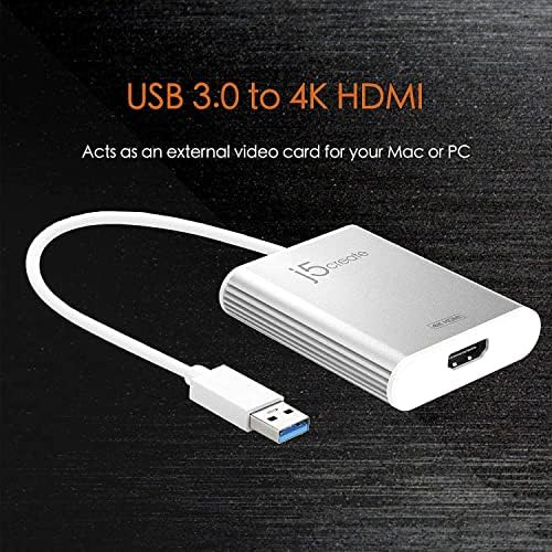 J5create Usb 3.0 A 4k Adaptador De Pantalla Hdmi Conector Us