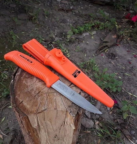 Imagen 5 de 10 de Cuchillo Bahco 1446 De Acero Inoxidable Con Funda Rigida