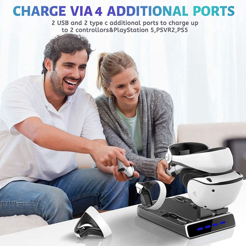 Base De Carga Con Luz For Controlador Ps5/ps Vr2