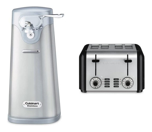 Abridor Lata Electrico Acero Inoxidable Tostadora 4 Rebanada