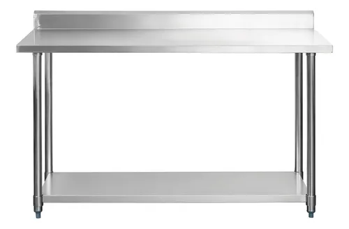 Mesón Mural De Acero Inox 140cm Bozzo