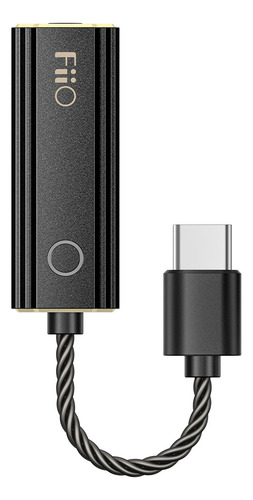Fiio Jadeaudio Ka1 Amplificador De Auriculares Pequeño Usb Dac De Alta Resolución 3.5 Mm Sin Pérdidas Para Smartphones/pc/portátiles/reproductores (tipo C, Negro)