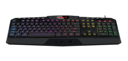 Imagen 5 de 5 de Teclado Membrana Redragon Harpe Rgb K503-rgb-sp