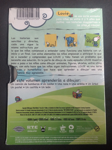 Aprendamos A Dibujar Con Louie Volumen 4 Dvd Sellado (Usado)