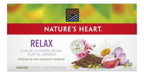Nature's Heart infusión herbal relajante 20 sobres