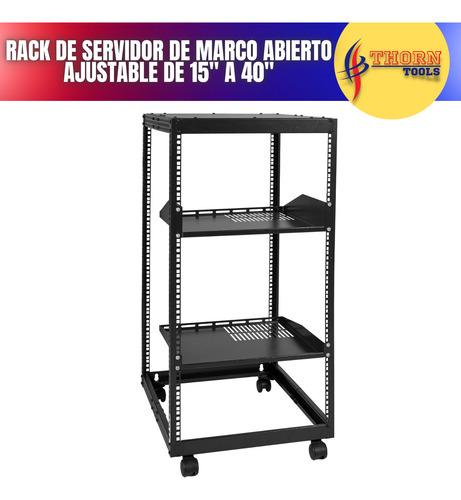 Rack De Servidor De Marco Abierto De 20u Para Montaje Libre