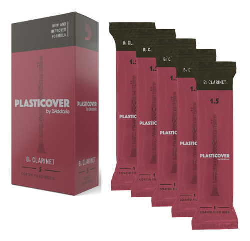 Kit C/5 Palheta Clarinete Plasticover 1.5 Rrp05bcl150