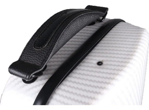 Estojo Para Violino De Fibra De Carbono 4/4, Rígido, Branco