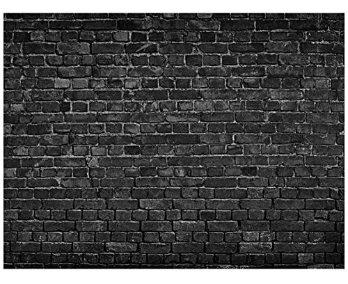 Aiikes 6x4ft Black Brick Wall Photography Backdrop Dq94b