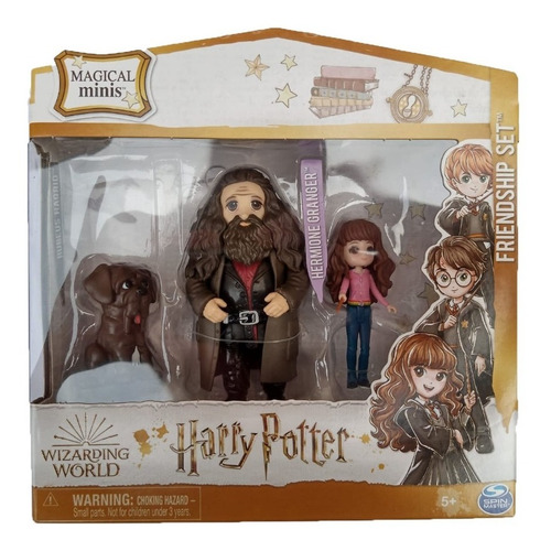 Harry Potter Set Muñecos Magical Minis Hermionie Y Hagrid