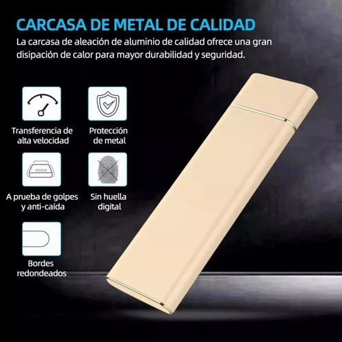 Mini Disco Duro Externo Portátil De Estado Sólido De 4 Tb Ss