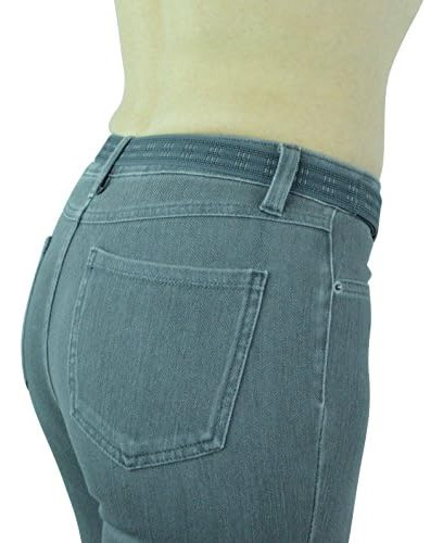 Cinturón Elástico Ajustable Para Mujer Con Hebilla Plana Inv
