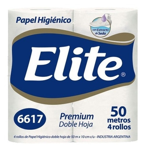 24 Rollos Papel Higienico Elite 50mt Premium Doble Hoja