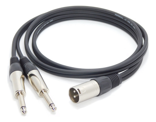  Cable Canon Xlr Macho  A 2 Plug Mono L Y R 1,2mts Hamc