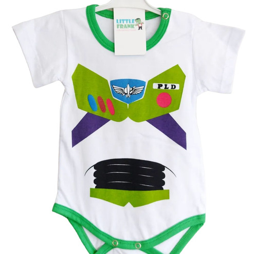 Body Para Bebe Buzz Lightyear Toy Story Manga Corta