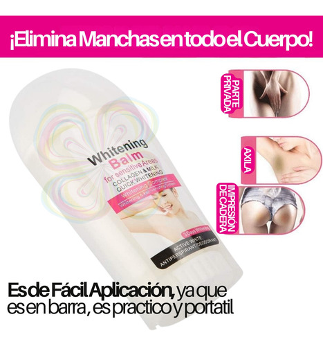 Set Crema Blanqueadora- Desodorante- Jabon Aclarante Aichun