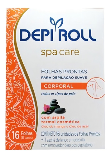 Cera Depi Roll Folha Corpo Care Com 16