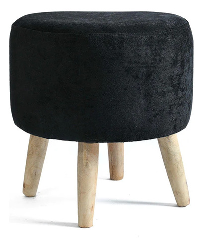 Puff Banco Decorativo Con Patas De Madera