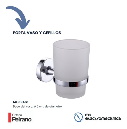 Kit Accesorios Baño Peirano Linea 12000 Kit 6 Piezas F