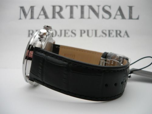 Bulova Sutton Clásico Crono Big Date 96b310 Fotos Reales Negro Acero Pulido Verde