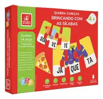 Comprar Quebra Cabeças Brincando Com As Sílabas Alfabetização