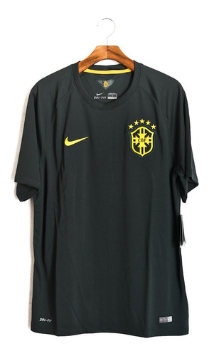 Camisa Futebol Masculino Seleção Brasileira Nike Black Green