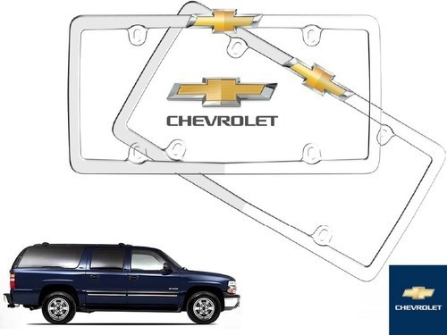 Par Porta Placas Chevrolet Suburban 2003 Original