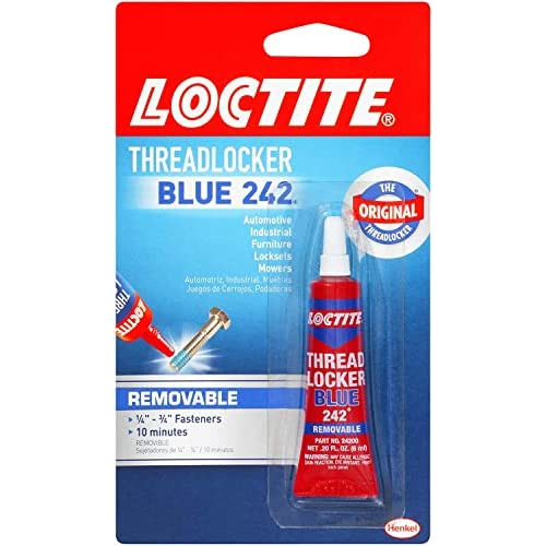 Heavy Duty Threadlocker, 0.2 Oz, Azul 242, Individual, ...