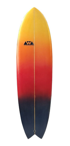 Imagen 2 de 6 de Tabla Surf 6'6'' Retro Fish Con Funda Quillas Stock Surfing