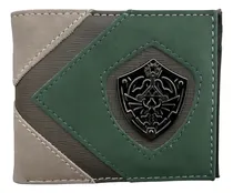 Comprar Cartera Billetera Hombre Zelda Leyenda Legend Color Verde Oscuro Y Gris